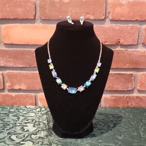 Joe Fresh Blue and Green Necklace Set